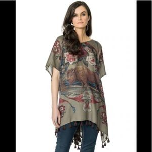 DOUBLE D RANCH BIG SKY BISON PONCHO-YELLOWSTONE